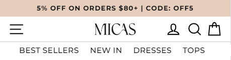 micas store website mobile 1