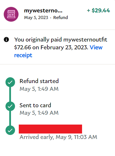 the sunday beach paypal refund mobile