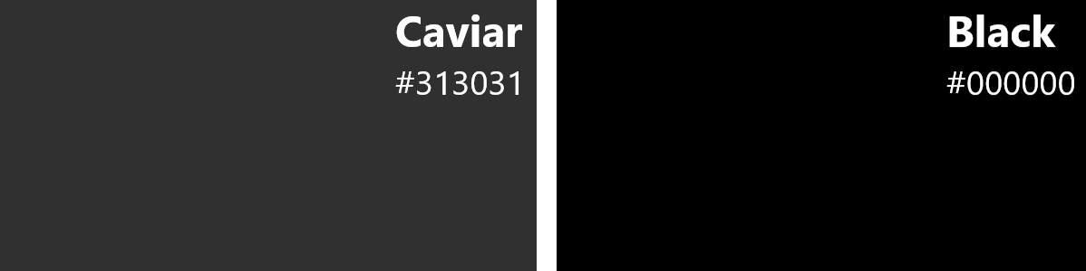 caviar vs black