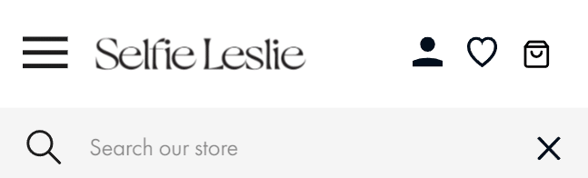 selfie leslie store website mobile