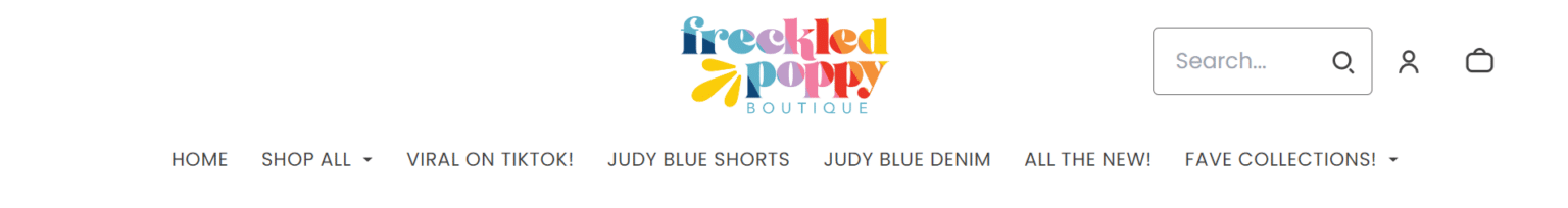freckled poppy store website desk