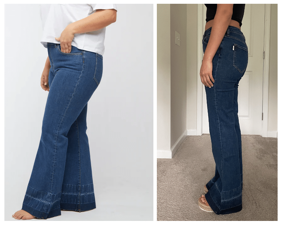 oliver logan flare jeans comparison