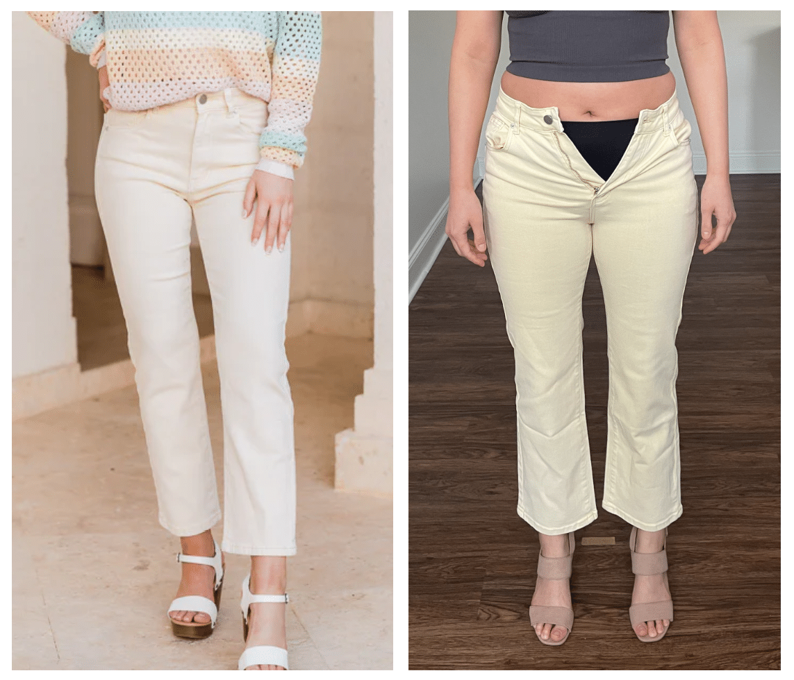 pink lily jeans comparison
