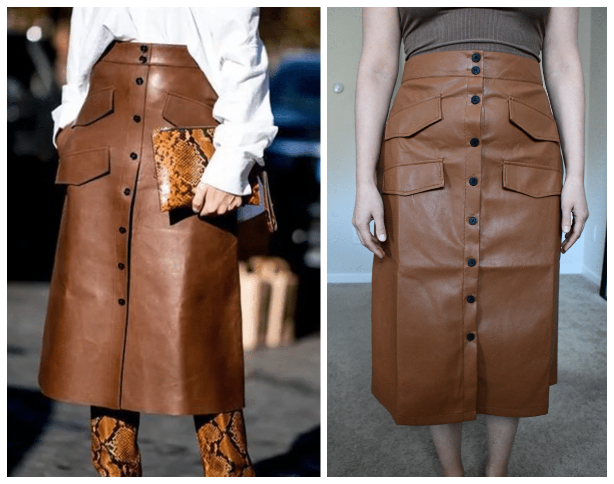 stylewe leather skirt comparison